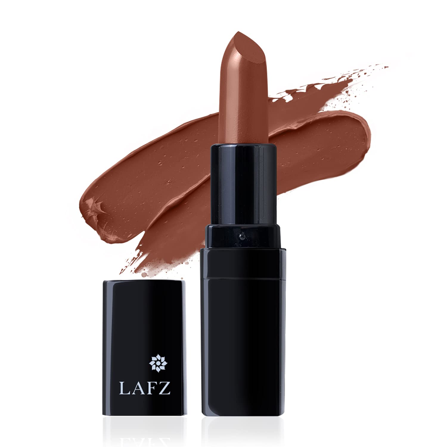 LAFZ Velvet Matte Lipstick Intense Color, Smooth Application, Up To 8 Hours Stay, 100% Vegetarian Enriched With Shea Butter And Vitamin E, Matte Finish, 4.5gm - Warm Cocoa