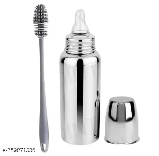 Baby Feeding Stainless Steel Bottle, Milk Feeding, Water Feeding 250 ML(Pack of 1)