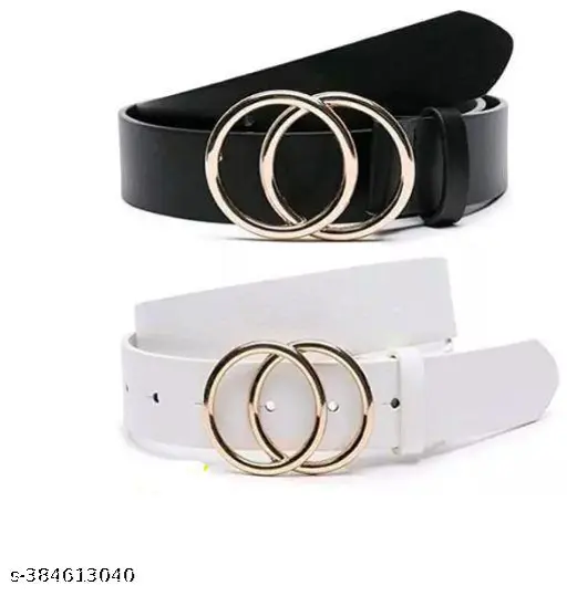 Women Fancy Belt Skinny Stretch Adjustable Waist Belt Stylish Design Ladies Womens Waist Belts kanduro-Belt for Fancy Girls, Women Saree, Western Dress, Long Gown Dresses, Traditional Dress, Designer Girl Gown(PACK OF 2)