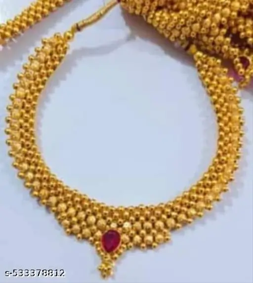 Maharashtrian Traditional Gold Plated Thushi