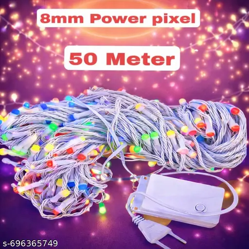 50 Meter 8mm Powers Pixel Multicolour Led String Light/Rice light for diwali festival/ladi/decorative light