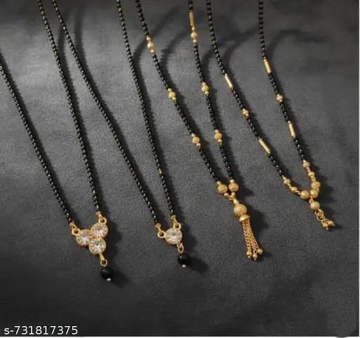 Best Seller Gold Plated Short Mangalsutra Combo