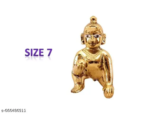 laddu Gopal Idol | Metal Bal Gopal Murti for Home mandir | Baby Krishna Statue for Janamashtmi | Thakur Ji | Ladoo Gopal | God Kanhaiya for Temple