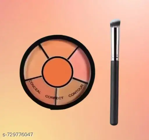 6-shades concealer with brush combo best offer With Our Concealer Palette e9