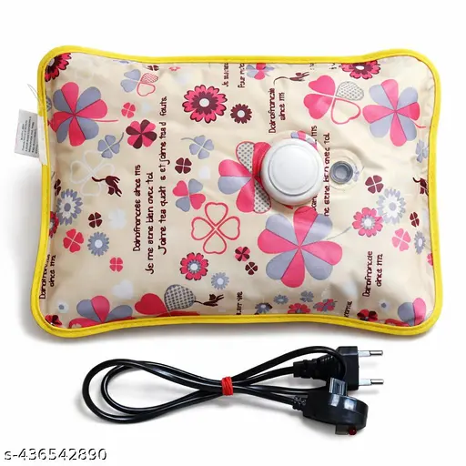 Electric Heating Gel Pad, Hot Water Bottle, Heating Hot Pad, Hot Pack, Heat Pouch, Heating Bag, Warmer Bag for pain relief in shoulder, back, neck and full body (Multicolor and Multi design)