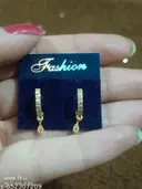 Elegant Gold-Plated CZ Drop Earrings