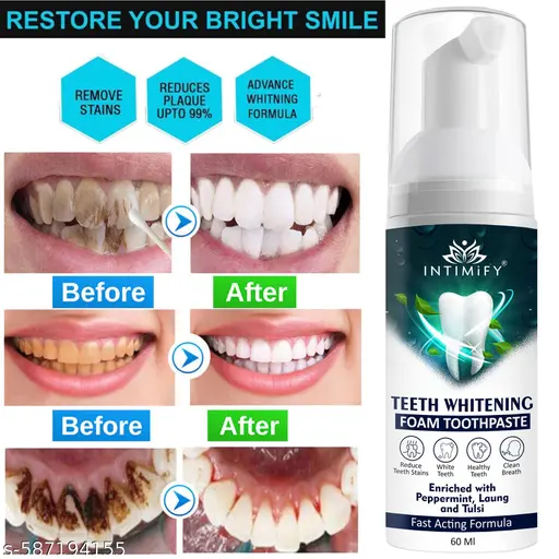 Teeth Whitening Foam Toothpaste -60ml
