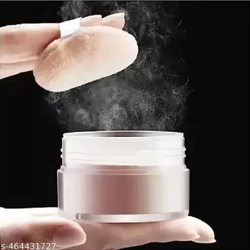 LOOSE POWDER FOR MAKEUP SETTING & OIL FREE MAKEUP BASE LOOK