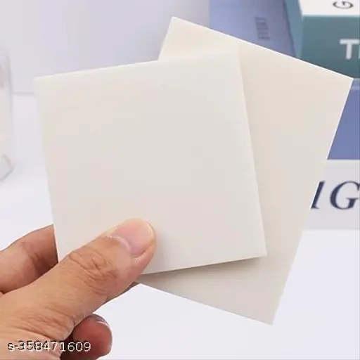 Transparent Sticky Notes Self-Stick Writing Pads Clear Cute Full Translucent Removable Perfect for College Essentials Books and Office Stationery Art and Craft 100 sheets.
