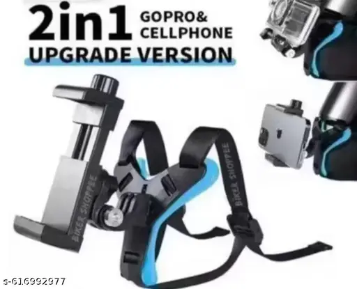 Helmet Chin Mount Dual Strap Convertable 2 in 1