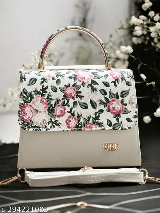 Fine design New stylish women white sling bag/Premium pu leather sling bags for women