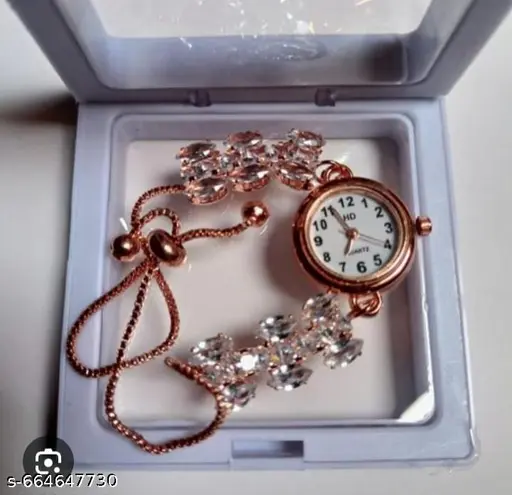 Fancy stone watch braslet unique design best quality