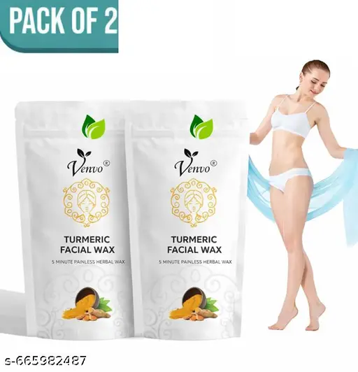 Body Hair Removal Wax Powder | For Easily Hair Removal For Men & Women | Turmeric wax powder | Pack of 2