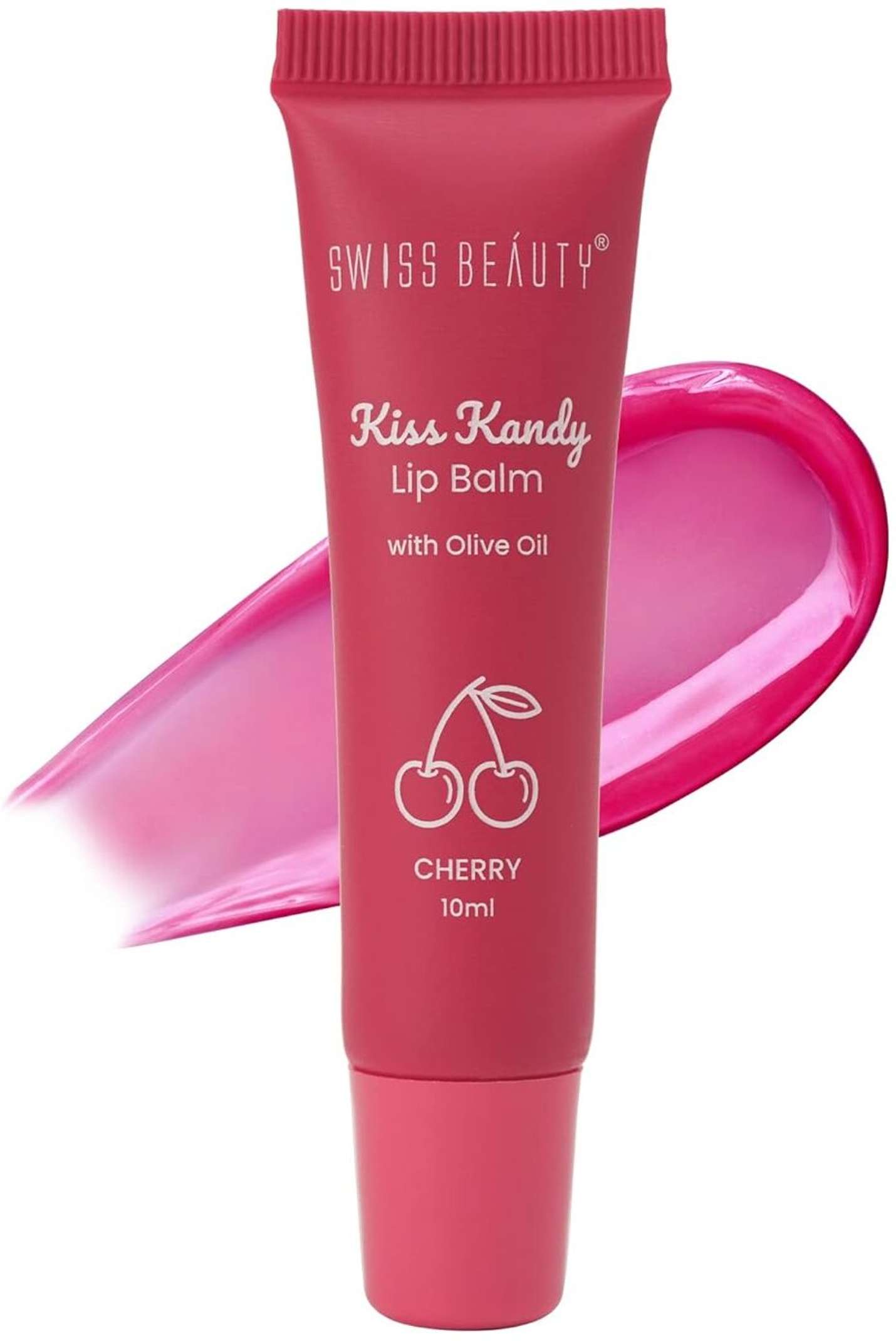SWISS BEAUTY Kiss Kandy Lip Balm Cherry (1 का पैक, 10 g)