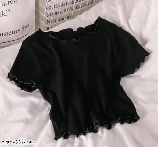Short Sleeve Crop Top For Women just men exchange Tops & Tunics