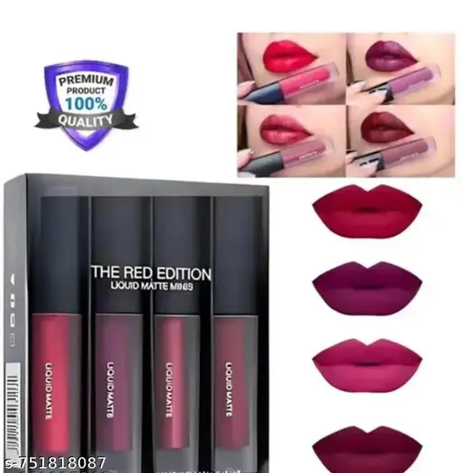 Unique Lipstick Long wear non Transfer waterproof Lipsticks 4in1 Pack new