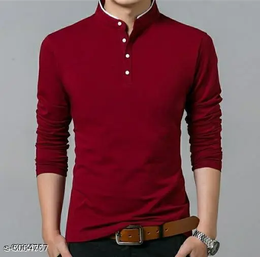 Classic Elegant Men Tshirts Polyester