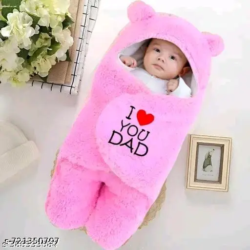HMD International Baby Blankets Newborn Pack of hooded Wearable Swaddle Wrapper and baby romper For Baby Boys and Baby Girls