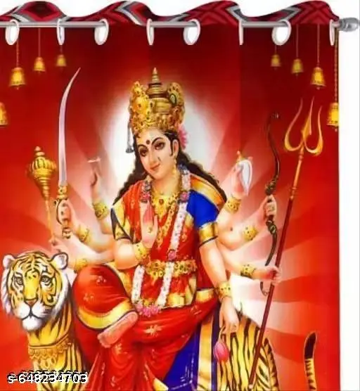 Chauhan Fab Home and Living Premium God Digital Curtains to Best Your Home Decorative Look Available in ( 5Ft, 7 Feet) Pack of 1 PIECE