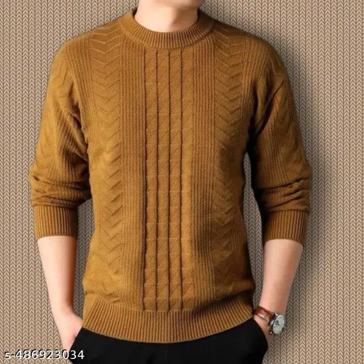 Men Sweater / Sweater for Men / Mustard Yellow Sweater/ Warm Sweater