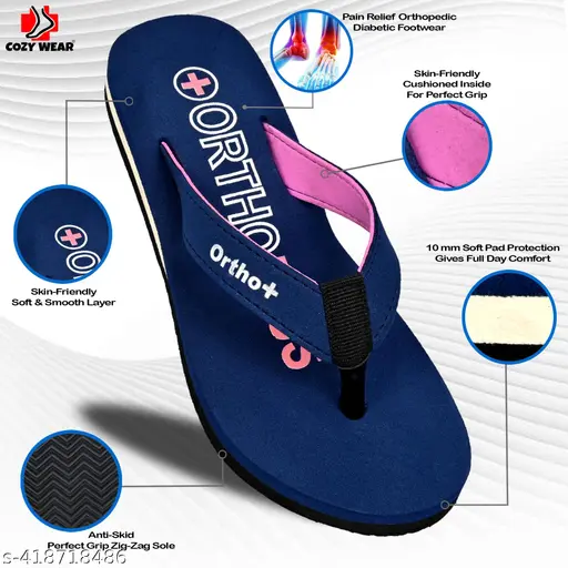Cozy Wear Orthopedic Doctor Recommended Flip Flop for Women