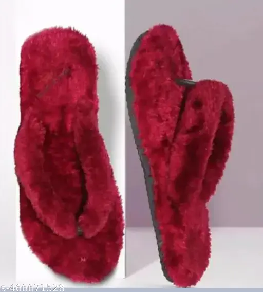 LIFEO Winter Warm & QueenCat Carpet soft Plush Comfy Warm Slip-on Slippers Women's Comfy Faux Fur House Slipper & Flip-Flops of Indoor & Outdoor for Women and Girls For Daily Wear, Casual Wear, Home Wear