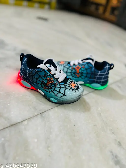 Kids stylish casual led light shoes