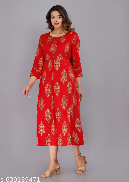 Women Printed Anarkali Kurta