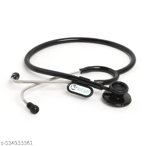RCSP Stethoscope for Medical Use, Standard Blacktone I Medical students and nurses Acoustic Stethoscope (Black)