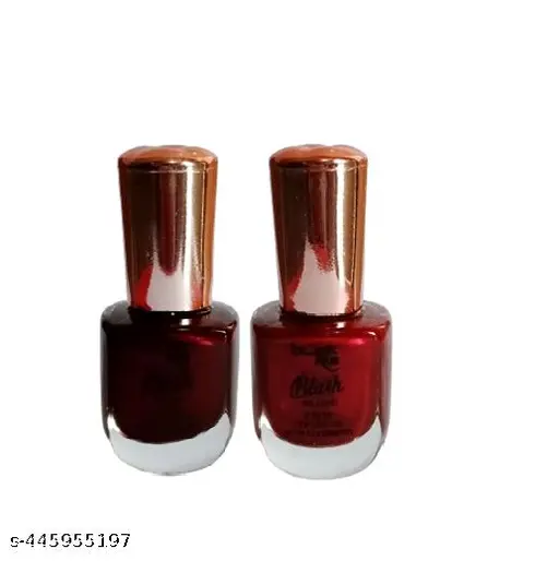 Nail Polish || Long Lasting || Quick Dry || Nail Paint Combo Maroon & Red (Pack of 2)