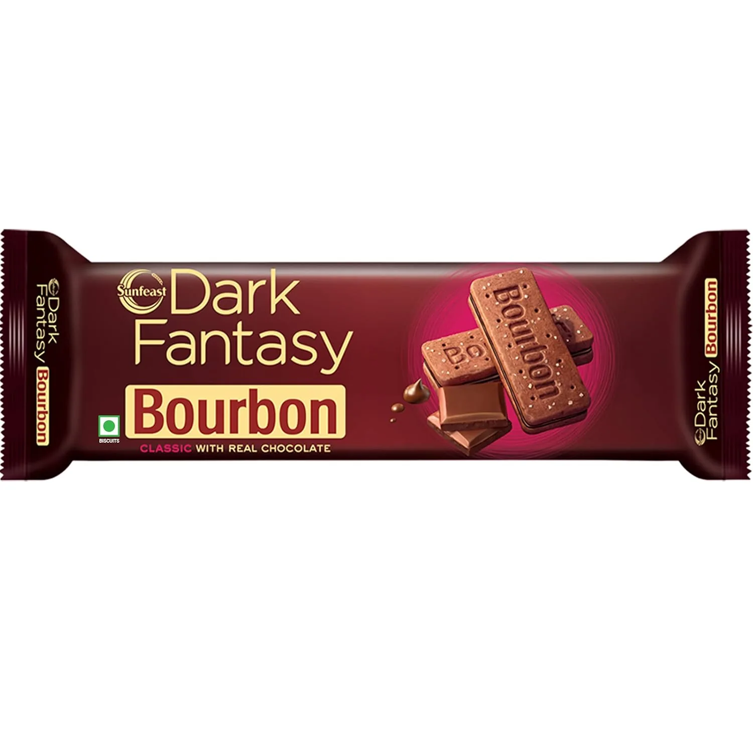 Sunfeast Dark Fantasy Bourbon Classic Chocolate Biscuits 99 g