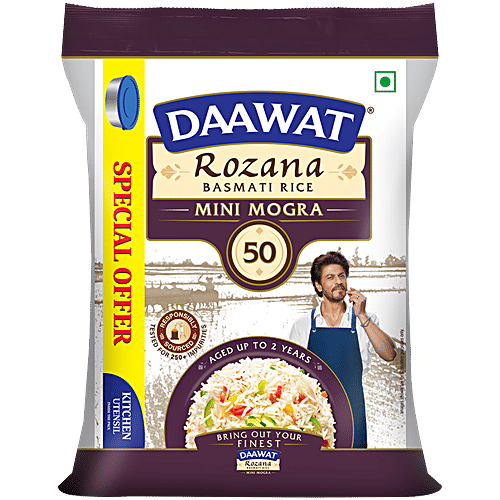 Daawat Rozana Mini Mogra Basmati Rice - II (Short Grain)