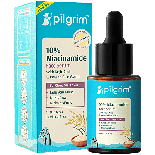 Pilgrim 10% Niacinamide Face Serum - With 1% Zinc PCA, For Acne Marks, 30 ml