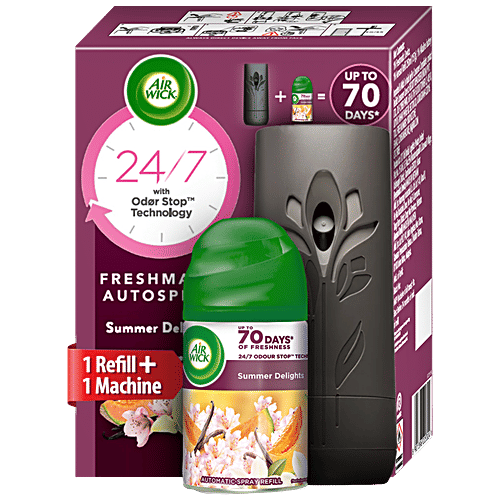 Airwick Air Freshener Kit (Machine + Summer Delights Refill) (Summer Delights)