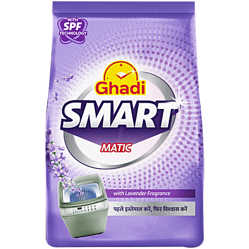 Ghadi Smart Matic Top Load Detergent Powder (Lavender Fragrance)