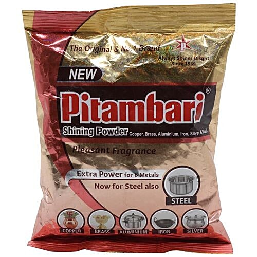 Pitambari Copper & Brass Metal Dishwash Powder (200 g)