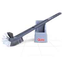 Gala Double Hockey Toilet Brush with Container (Plastic, Multicolour)