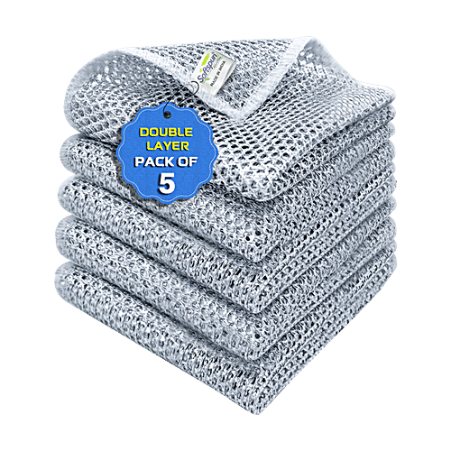 Softspun Microfiber Mesh Wire Steel Scrubber
