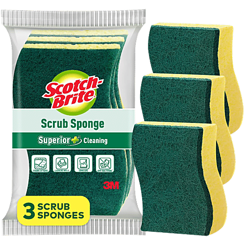 Scotch Brite Sponge Scrub 3 pcs