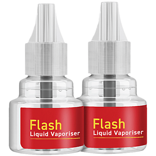 Good Knight Flash Liquid Vapourizer, Mosquito Repellent Refill, 2 pcs 45 ml each