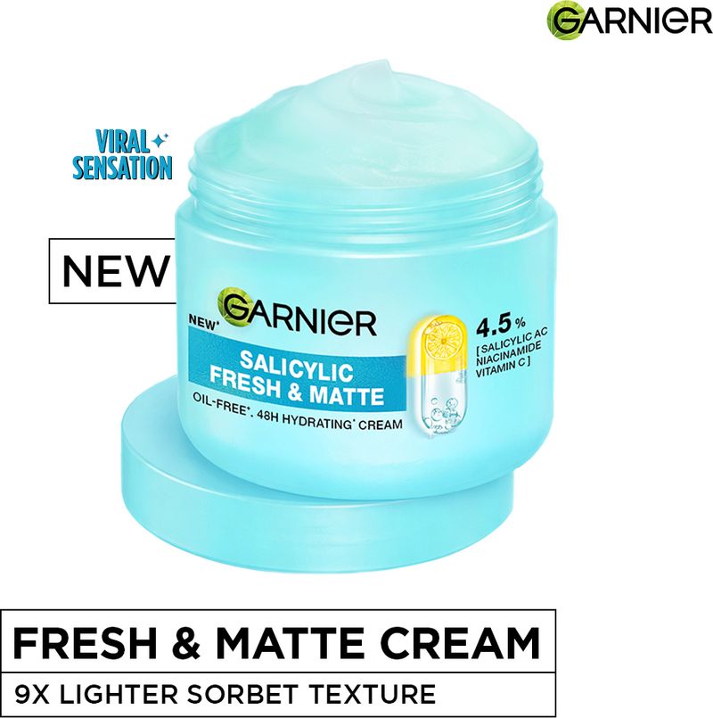 Garnier Salicylic Fresh & Matte Face Moisturizer