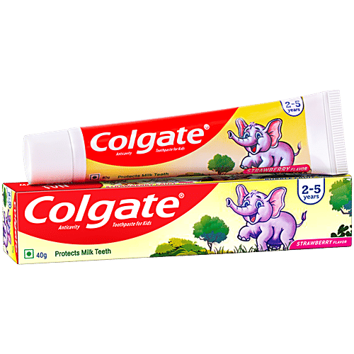 Colgate Kids Toothpaste - 2-5 Years, Strawberry Flavour, 40 g
