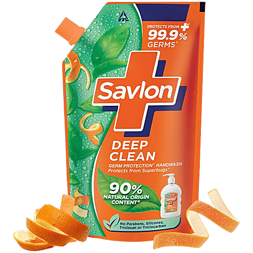Savlon Deep Clean Germ Protection Liquid Handwash, 650 ml Refill Pack