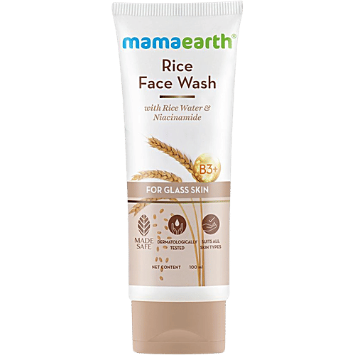 Mamaearth Rice Face Wash - With Niacinamide, 100 ml