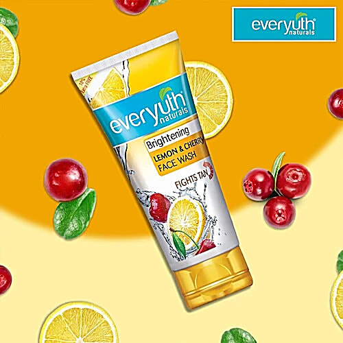 Everyuth Brightening Lemon & Cherry Face Wash