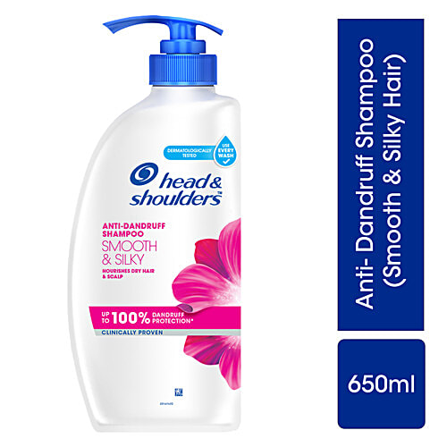 Head & Shoulders Anti-Dandruff Shampoo - Smooth & Silky, 650 ml