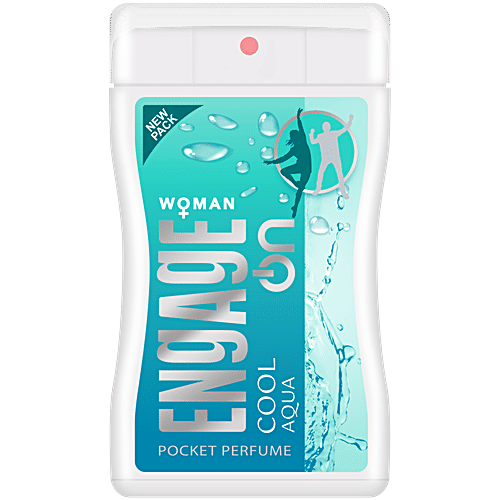 Engage ON Cool Aqua Pocket Perfume - For Women, Floral & Lavender Fragrance, 17 ml