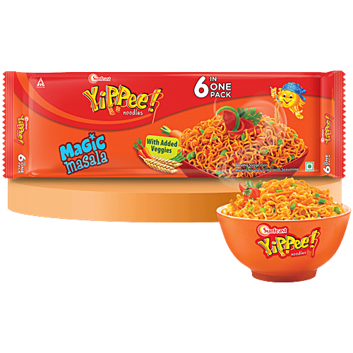 Yippee Magic Masala Instant Noodles with Added Veggies