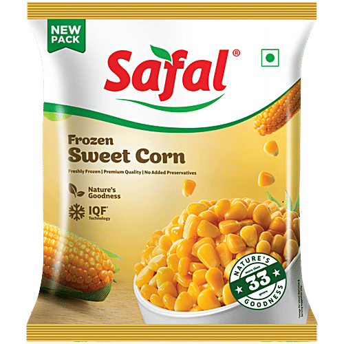 Safal Frozen Sweet Corn, 500 g Pouch