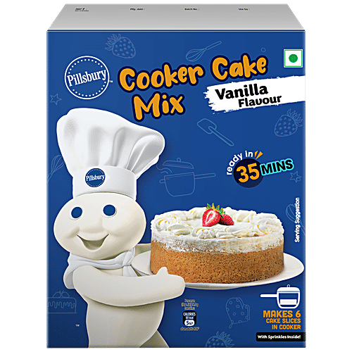 Pillsbury Cooker Cake - Vanilla, Eggless, 150 g Carton